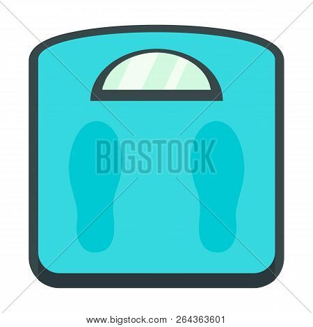 Weight Scales Icon. Flat Illustration Of Weight Scales Vector Icon For Web Design