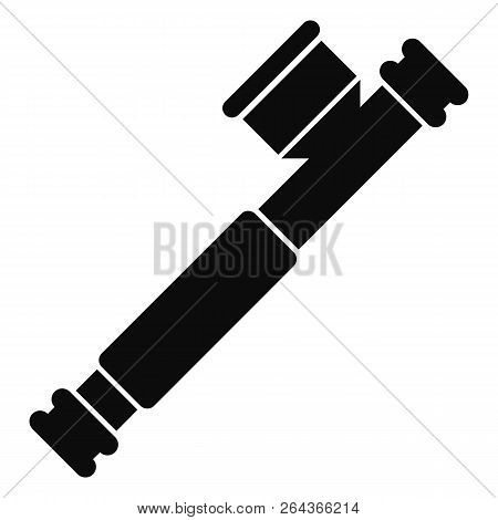 Marijuana Smoke Pipe Icon. Simple Illustration Of Marijuana Smoke Pipe Vector Icon For Web Design Is