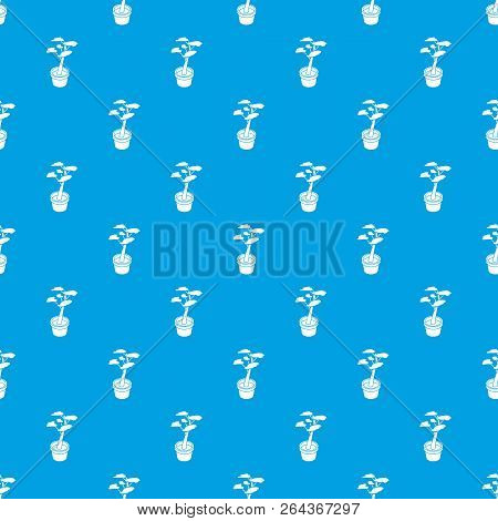 Office Flower Pattern Vector Seamless Blue Repeat For Any Use