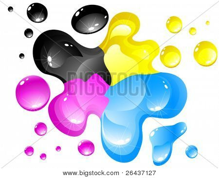 CMYK splash