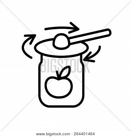 Tightening The Rims On The Jar Lids. Line Art Style. Vector Illustration. Cooking Concept