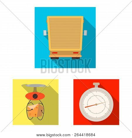 Vector Illustration Of Goods And Cargo Symbol. Set Of Goods And Warehouse Vector Icon For Stock.