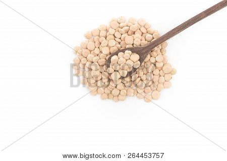 Pile Of Raw Altramuces, Lupinus Albus Beans. Also Known As Tremoco And Lupini