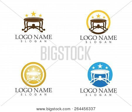 Table Furniture Industry Logo Design Vector Template