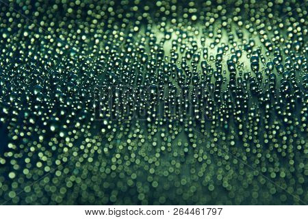Water Drops Abstract Festive Sea Wave Background Close-up