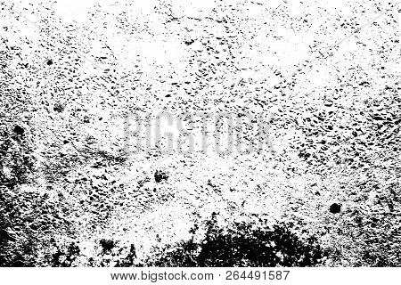 Grunge Used Dirty Background. Distress Urban Frame Texture. Brushed Black Paint Cover. Overlay Aged 
