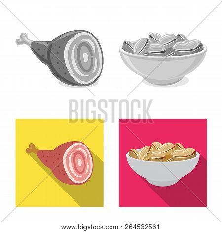 Vector Design Of Pub And Bar Icon. Set Of Pub And Interior Vector Icon For Stock.