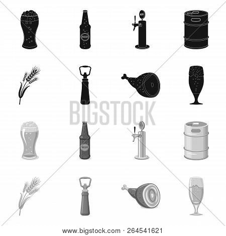 Vector Design Of Pub And Bar Icon. Set Of Pub And Interior Vector Icon For Stock.