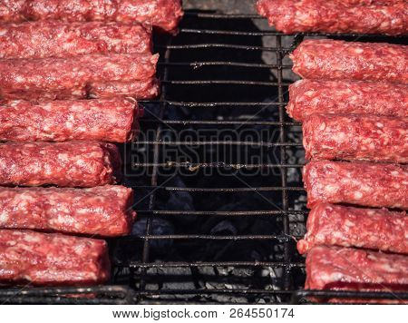 Moldovan Mititei And Cooked On The Grill
