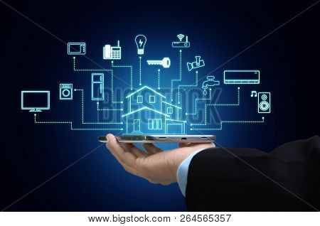 Internet Of Things And Smart Home Concept