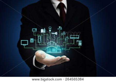 Internet Of Things And Smart Home Concept