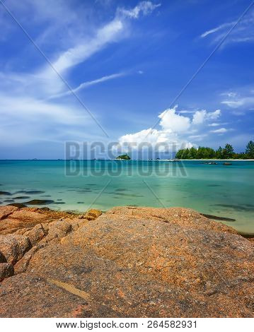 Wonderful Beach And Sky At Bintan Island Indonesia