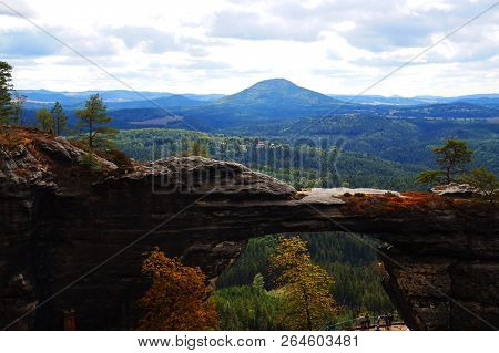 Pravcicka Brana Natural Landscape From Czech Republic