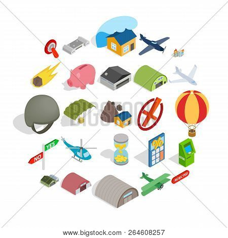Military Training Icons Set. Isometric Set Of 25 Military Training Vector Icons For Web Isolated On 