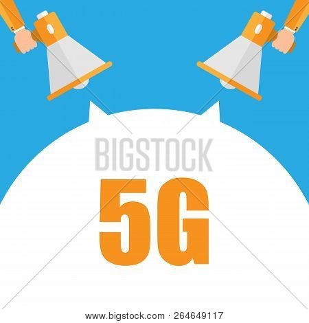 5g Vector Icon. 5th Generation Wireless Internet Network Connection Information Technology Illustrat