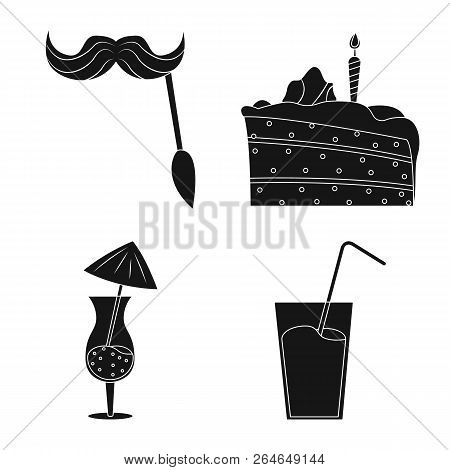 Vector Design Of Party And Birthday Icon. Collection Of Party And Celebration Stock Vector Illustrat