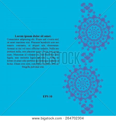 Geometric Abstract Poster With Round Elements. Vector Illustration.