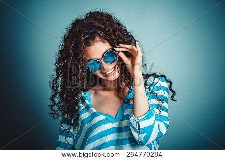 Closeup Portrait, Confident, Successful, Beautiful Attractive Young Woman, Fashion Girl, Posing Hold