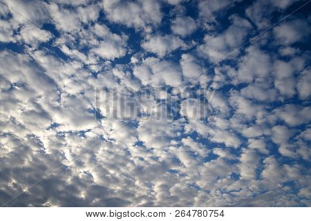 Altocumulus Cloud By Day, May Be Used As Background.