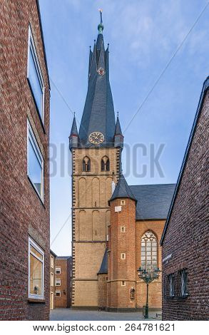 St Lambertus Church Is Roman Catholic Church In Dusseldorf Historic Center, Germany