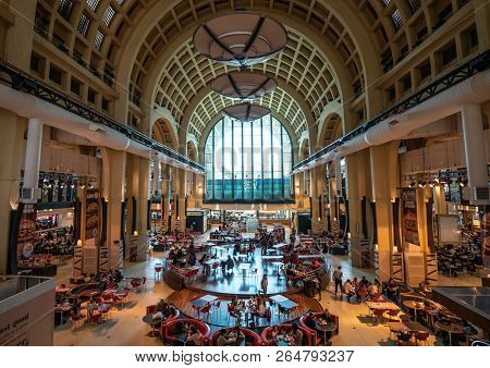 Buenos Aires, Argentina - 06 Octubre, 2018: commercial shopping complex ABASTO in Buenos Aires