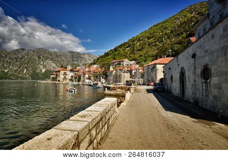 Perast is an old and little town on the Bay of Kotor in Montenegro. It is situated a few kilometres of Kotor and is noted for its proximity to the islets of St. George and Our Lady of the Rocks.