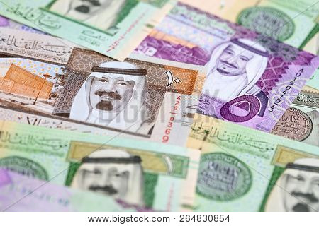 Collection of Saudi Arabia Riyal banknotes