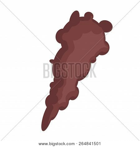 Club Caveman Isolated. Prehistoric Cudgel. Stone Age Weapon