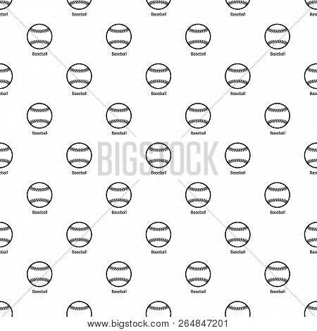 Baseball Pattern Vector Seamless Repeating For Any Web Design