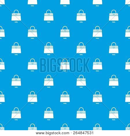 Kelly Bag Pattern Vector Seamless Blue Repeat For Any Use