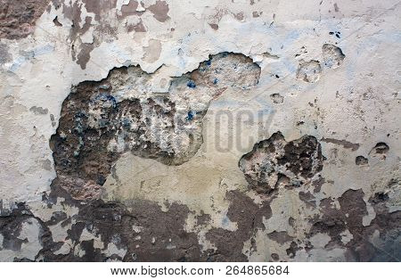 Weathered Craked Background Of Old Ancient Wall