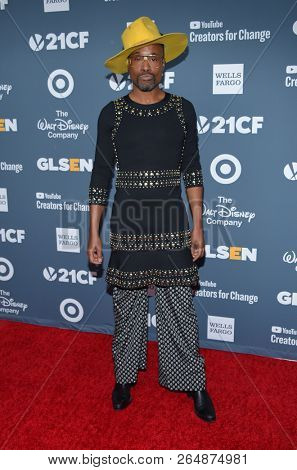 LOS ANGELES - OCT 19:  Billy Porter arrives for the GLSEN Respect Awards Gala on October 19, 2018 in Beverly Hills, CA                