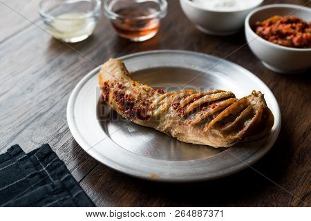 Turkish Food Rice Stuffed Tripe Sirdan Dolma / Shirdan From Adana Offal Food.