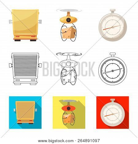 Vector Design Of Goods And Cargo Sign. Set Of Goods And Warehouse Vector Icon For Stock.