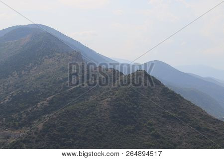 Mountains With Green Plant On Them In Georgia