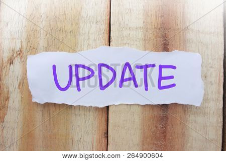 Update, Motivational Business Words Quotes Concept