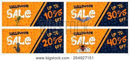 Selection Of Posters For Sale From 10 Percent. Stock Vector Image