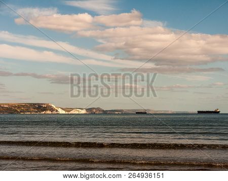 Weymouth Beach Dorset Waves Ocean Water Cliff Tops White Landscape Open Space Beach