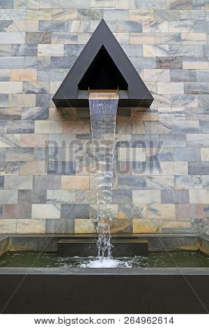 Milan, Italy - May 17, 2018: This Is A Monument To The Politician Sandro Pertini, Designed As A Foun