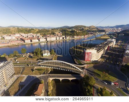 Kaiku Bridge, Barakaldo, Bizkaia, Basque Country, Spain