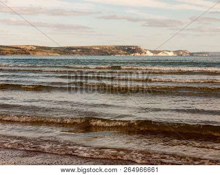 Weymouth Beach Dorset Waves Ocean Water Cliff Tops White Landscape Open Space Beach