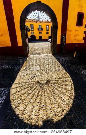 A Colorful Yellow Fort In Funchal - Maderia - Portugal