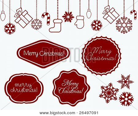 etichetta di Natale