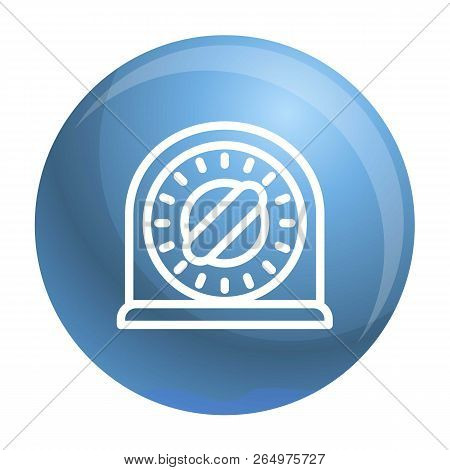 Kitchen Timer Icon. Outline Kitchen Timer Vector Icon For Web Design Isolated On White Background
