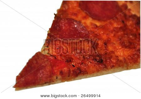 pizza på hvid baggrund
