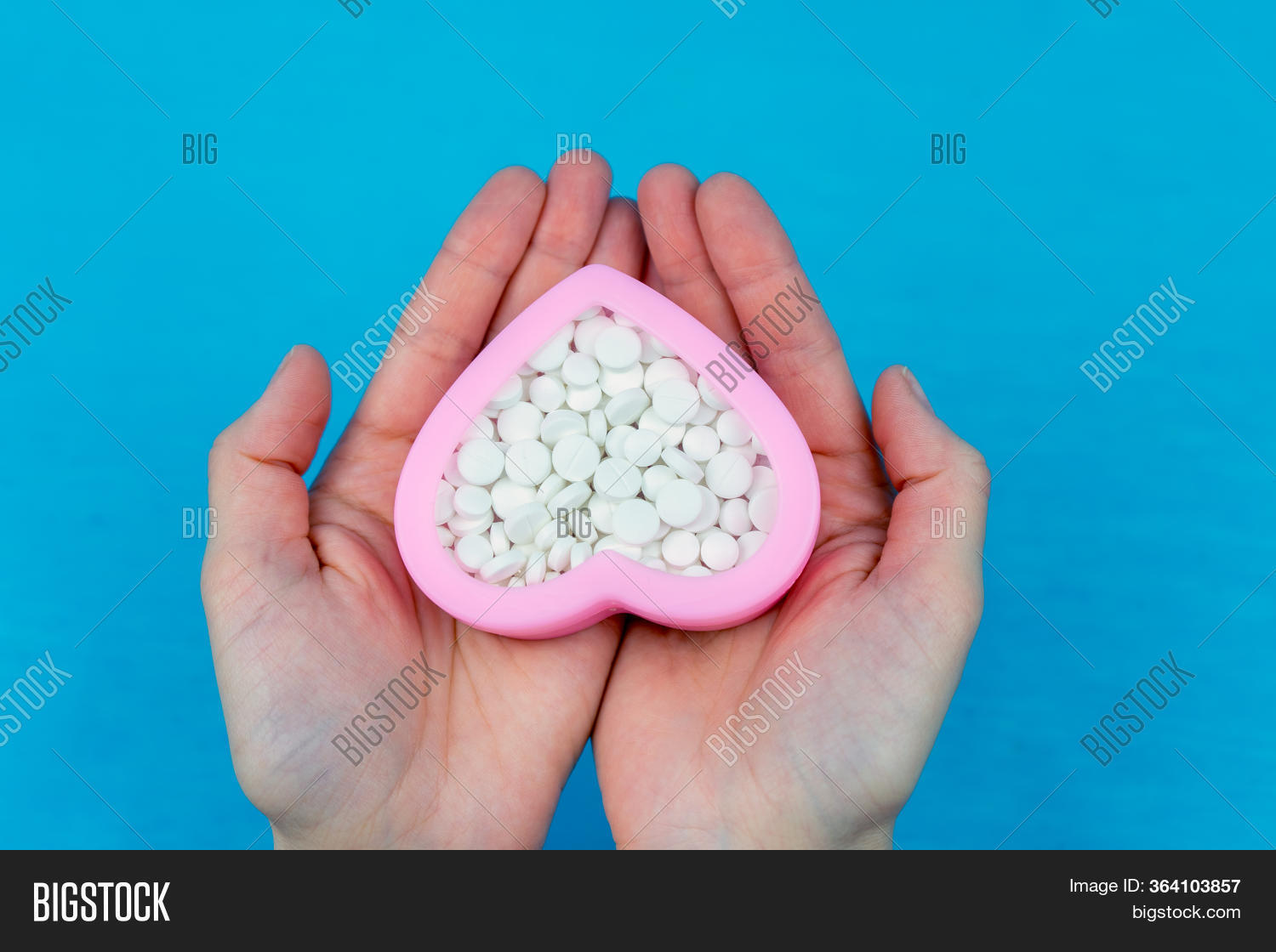 Pink Heart Full Pills Image & Photo (Free Trial) Bigstock