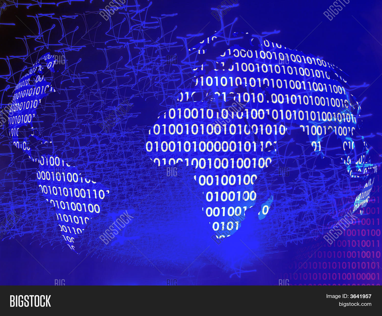 World Map Binary Code Image & Photo (Free Trial) | Bigstock