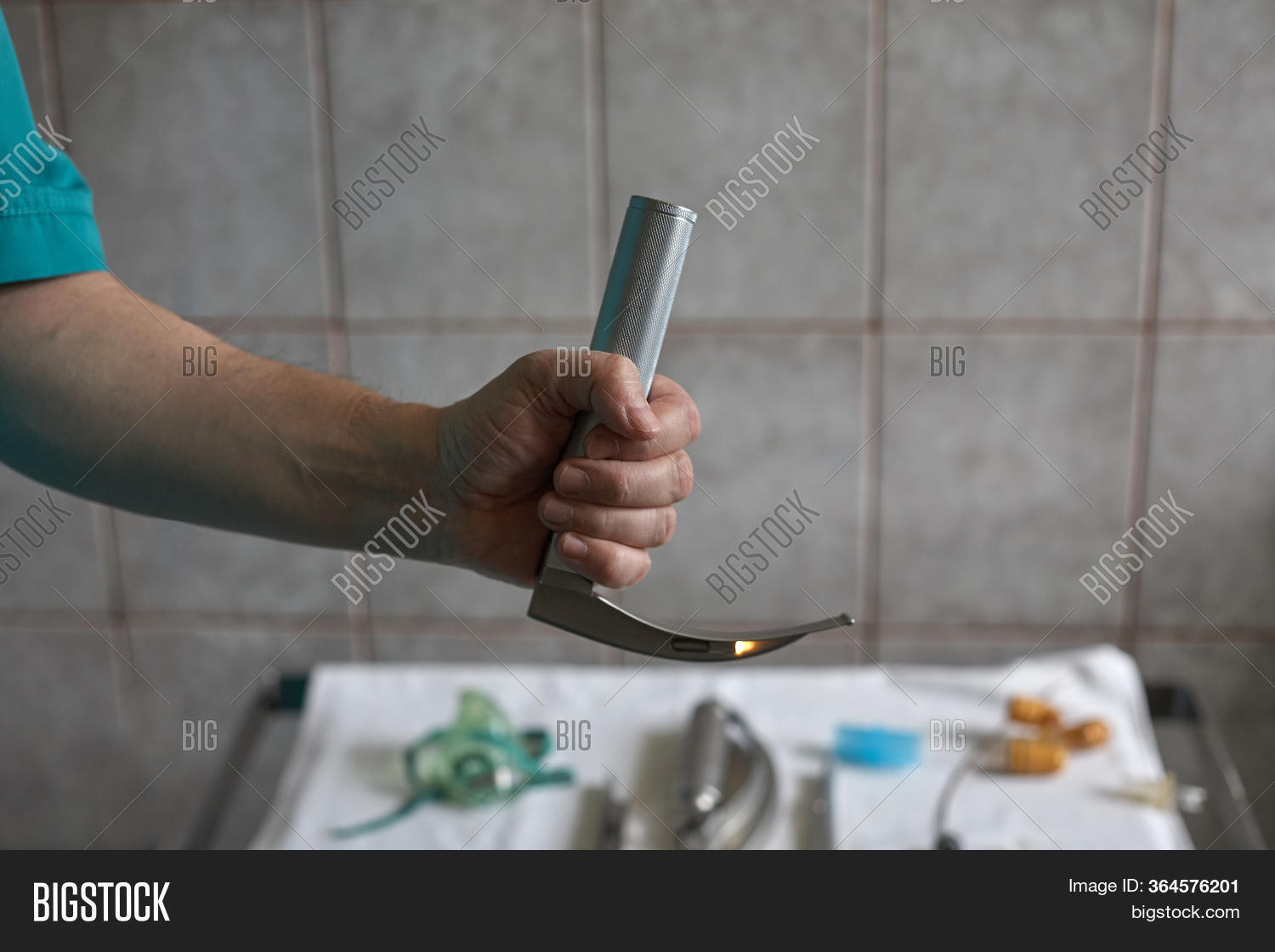 Laryngoscope Hand. Image & Photo (Free Trial) Bigstock