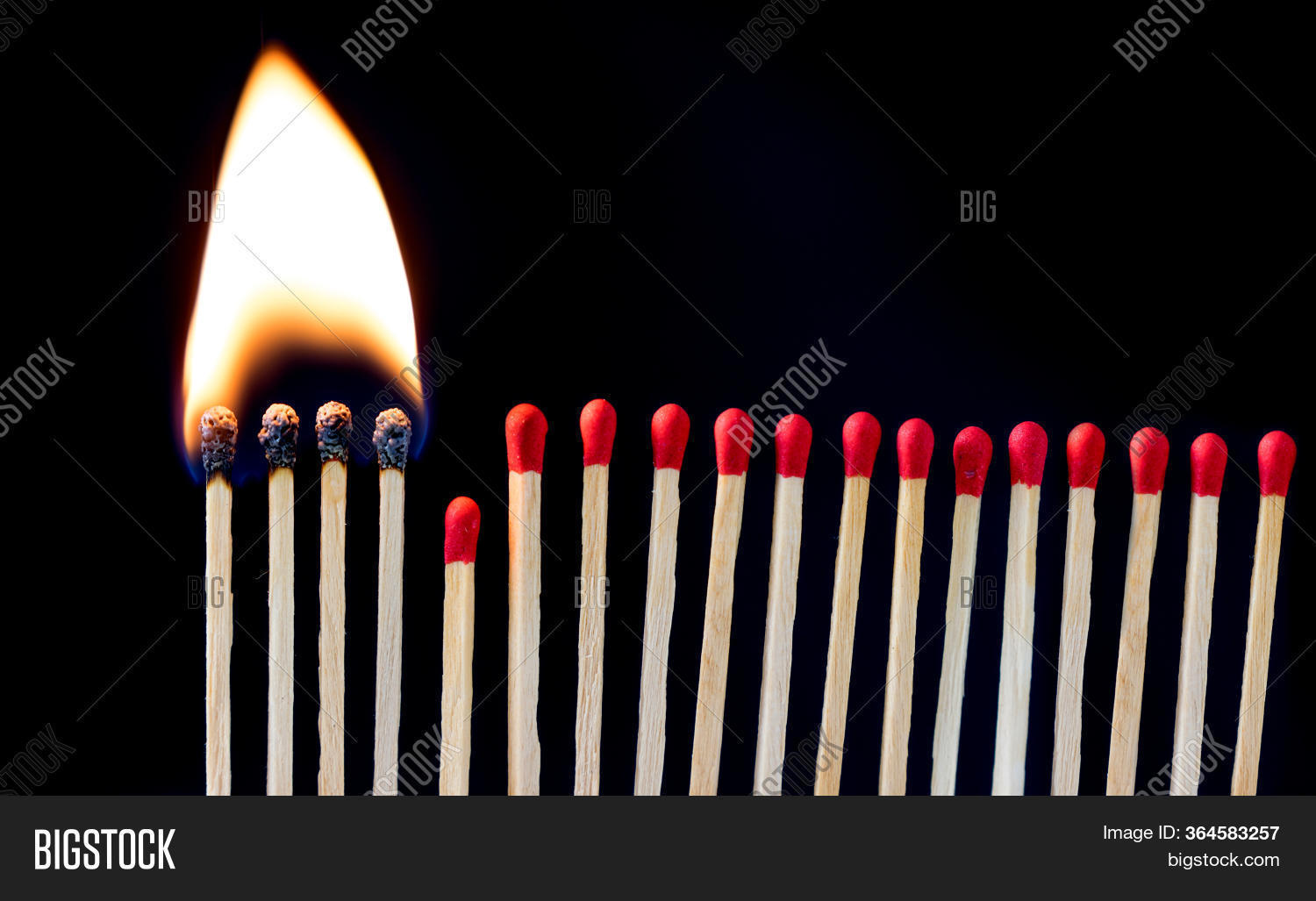 Matchsticks On Fire Image & Photo (Free Trial) Bigstock