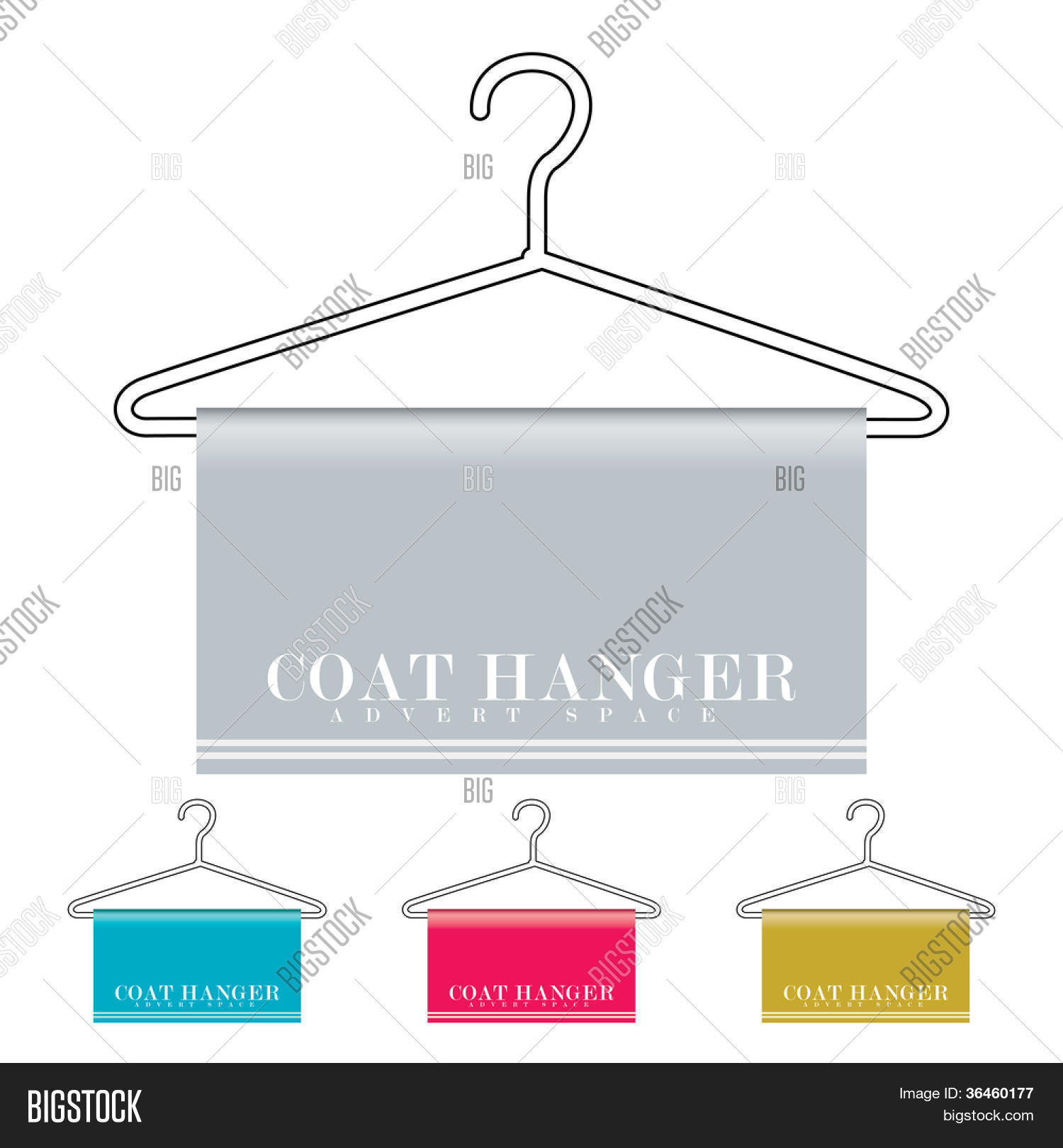 Outline Coat Hanger Vector & Photo (Free Trial) Bigstock